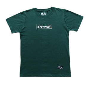 Anyway Kaos Pendek "Font" Green 540