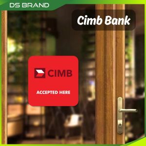Premium E-Wallet Accepted Here Sticker Malaysia DS Brand M3