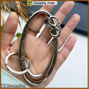 [Towering Pride] Zinc Alloy Bag Charm Trinkets Keychain Cross Carabiner Keychain Camping Hiking Outdoor Climber Waist Pendant Accessories Gift