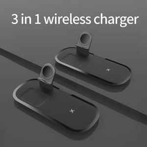 2024 New Trending Phone Smart Watch Earphone 3 In 1 Wireless Charging Station Universal Wireless Charger Holder