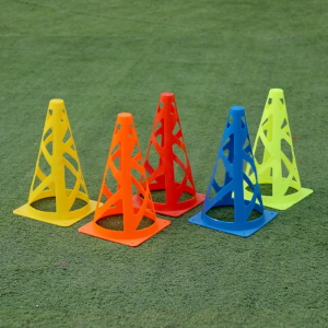 10 Pack Sports Training Cones 23cm Football Traffic Marker Cones Set for Skate Soccer Basketball Indoor Outdoor Game
