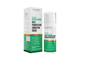Dr. Sheths Kesar&2% Kojic Acid Daily Pigmentation Correction Face Cream|Lightweight&Non-Greasy|With 1% Niacinamide&0.5% Glycolic Acid|Removes Tan&Depigments Skin|Suits All Skin Types|Men&Women|30G