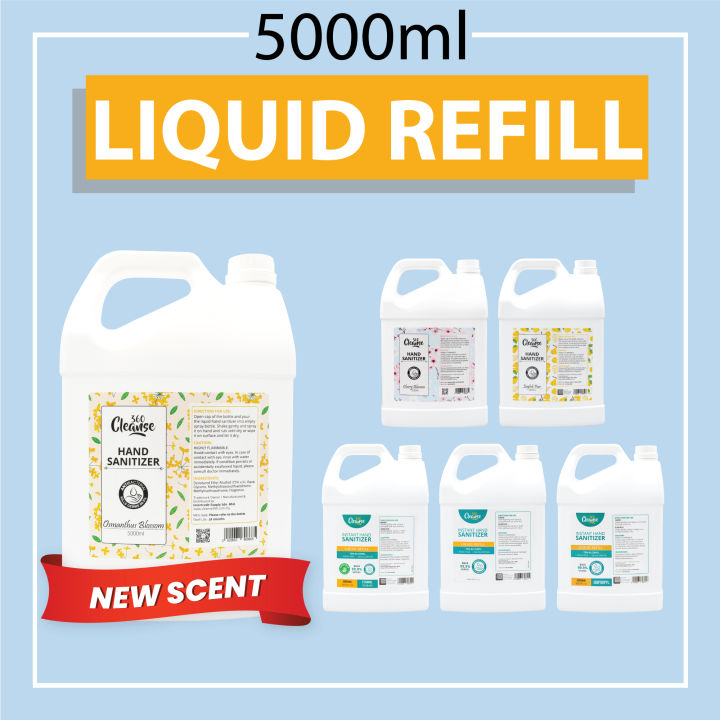 Cleanse360 Hand Sanitizer [Liquid Refill 5000ml / 5L / 5 Litre] 75