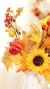 2pcs Thanksgiving Harvest Display Craft Supplies Artificial Maple Leaves Branch Fall Florals Arrangement Decoration