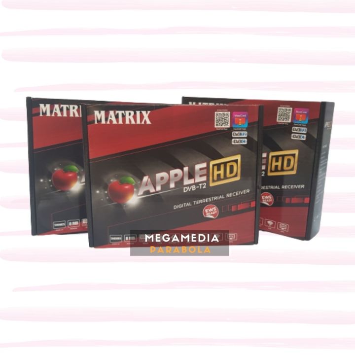 SET TOP BOX dvbt2 matrix apple garuda HD TV digital gambar super jernih