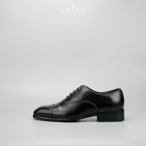 Giày Tây Da Đế Nhẹ BIG SIZE ( 37 - 45 ) Grace Saigon Oxford 008 Màu Đen Da Bò Êm Ái