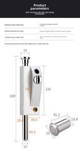 Rotating Door Lock Ground Lock Spring Door Sales Metal Door Ground Clip door knob Wooden Door Key Visible Clip Door Hinge Boat Parts keyless Door lock doorknob