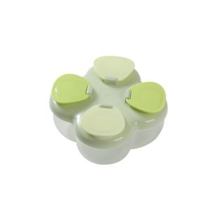 NEMOPH Leak Resistant Baby Formula Dispenser Partitioned 720ml Powder Dispenser Box  4 Compartments Baby Food Container Baby Feeding
