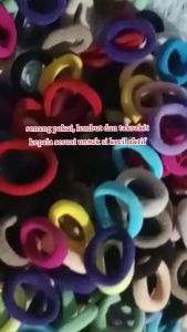 WH 100Pcs Colorful Hair Bands For Girls Soft No Tangle Ponytail Holders Kids Hair Ties Set