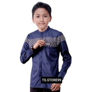 Koko anak kombinasi bordir umur 5-14 tahun motif akar batik nawa kartika