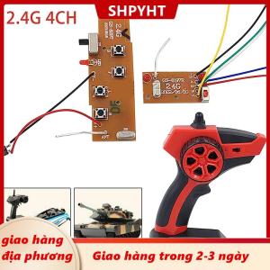 [COD] SHPYHT Giao hàng địa phương 1 bộ tự làm điều khiển từ xa thuyền xe bồn điều khiển từ xa Transmitter và Receiver Board 2.4G 4CH cho tàu RC xe phương tiện đi lại