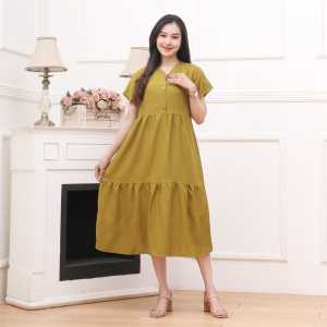 ACHSA - Home Dress Daster Rayon Polos Terbaru Dress Wanita kekinian Daster Susun Busui Frendly