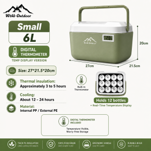 Wthb Outdoor Ice Box Cooler Chest Insulated 6L 10L 16L 30L Camping Freshness Preservati Storage Box