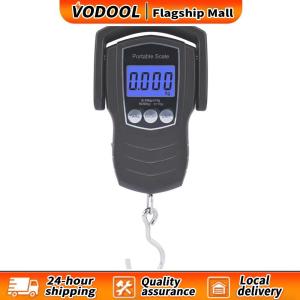 Electronic Digital Scale 50kg with Bright Backlit LCD and Durable Hanging Hook for Precise Weighing in Kitchen and Warehouse Settings