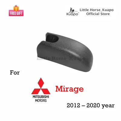 (Kuapo Quality) Mitsubishi Mirage Rear Wiper Assembly (Set/Arm/Blade/Rubber/Nut Cover Cap) for 2012 to 2022 MITSU Hatchback/HB Car Back Window Wipers by Kuapo wifer