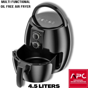 APC 4.5 Liters Air Fryer Multifunctional High Large Capacity Electric Mini Air Fryer Non-Stick Safe & Healthy Cooking