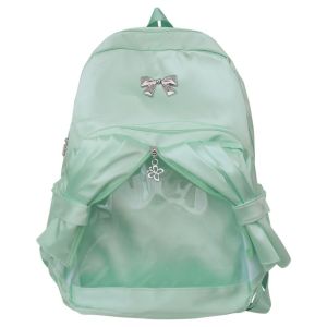 SOTOP ใสสะอาด กระเป๋าเป้สะพายหลังผ้าม่านกระเป๋าใส จุได้มาก ไนลอนทำจากไนลอน ผ้าฝ้ายตุ๊กตา itabag สร้างสรรค์และสร้างสรรค์ สร้างสรรค์และสร้างสรรค์ กระเป๋าป้ายดิสเพลย์ ITA Anime Expo