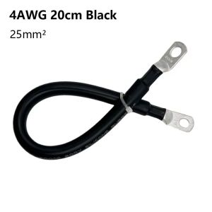 XIJIBAN 1Pcs 4AWG 6AWG 8AWG Cáp kết nối pin Silicone mềm Đồng mạ thiếc Dây kết nối pin Bền bỉ Đầu nối M8 M10 Cáp pin biến tần Dành cho xe RV bộ biến tần năng lượng  trời
