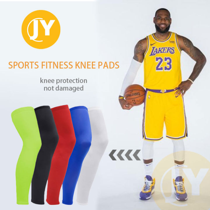 1Pair Sports Full Length Leg Compression Sleeves Basketball Knee
