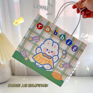 Túi Giấy Đựng Quà Tặng Hình Bé Gái Gấu Thỏ Có Quai Xách Tiện Lợi Dễ Thương [ HCM ]