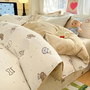 100% Cotton Printed Duvet Cover Single Piece Fresh Style Bedding Cover Soft Breathable Quilt Cover for Bedroom2026