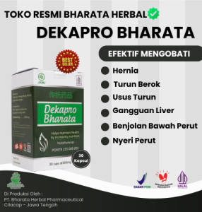 DEKAPRO BHARATA Obat Hernia - Turun Berok - Usus Buntu - Hepatitis - Terbaik - Herbal 100% Original