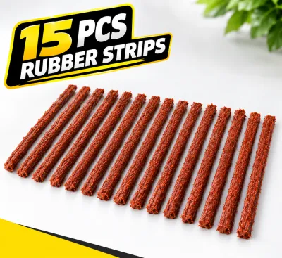 High Quality UNIVERSAL TIRE REPAIR KIT | Car and motorcycle Tubeless Tire Repair Tool Kit with Heavy Duty T-Handle Reamer & Premium Quality rubber Repair Strips for Strong Airtight & Long-Lasting Sealing & Solution for Instant Air Leak Fix