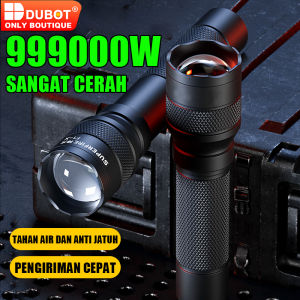 DUBOT Senter LED Tahan Air dan Jatuh 10000 Meter 100Watt Super Terang dengan Baterai Lithium dan Pengiriman Cepat