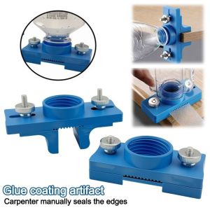 MAELIN Woodworking Board Brush Glue Limiter Multifunctional Adjustable Edge Banding Glue Applicator Edge Sealing Tool Furniture Edge Banding Board