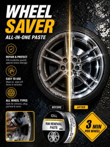 Wheel Scratch Repair Cream/Easy-To-Use Rim Scratch Remover/Alloy Wheel Care Polish/Car Rim Repair Paste/Auto Detailing Supplies