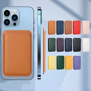 For Magsafe Magnetic Leather Slot Card Holder Wallet Case For iPhone 15  14 13 12 11 Pro Max XR XS X Max For Samsung S24 Ultra Accessories