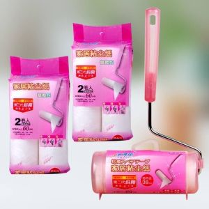 Extra Sheets (90s) Extra Sticky Dust & Floor Lint Roller Refills Long / Short Handle | Hair Removal Bundle Deals