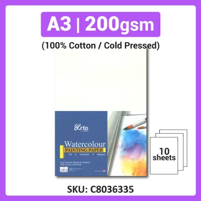 [Weststar TAS] A4 A3 Arto by Campap Watercolor Paper Watercolour Paper - Cold Pressed | Acid Free