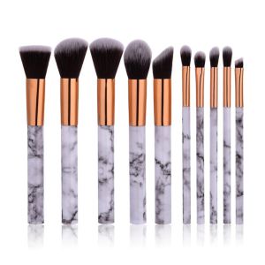 10pcs Set Marble Makeup Brush