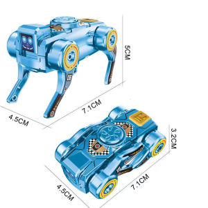 2-in-1 Transformable Mechanical Dog Fidget Spinner Stress Relief Toy for Kids and Adults Gift Wind-up Mechanical Dog Toy