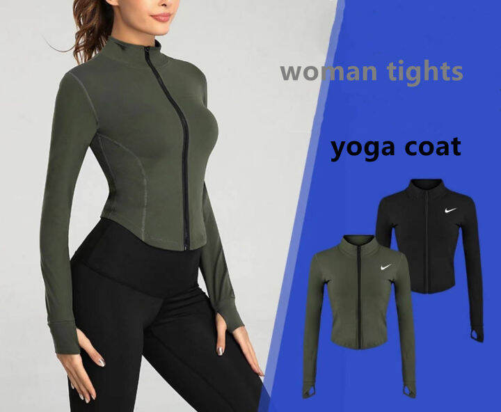 woman yoga jacket sports top fitness long sleeve girl quick drying