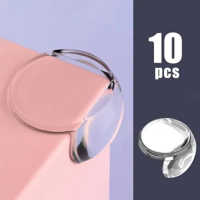 POCHA511 10PCS/4PCS Clear Corner Protectors Silicone Anti-collision Table Corner Protector Cover Transparent Table Corner Edge Guard Child Baby Safety