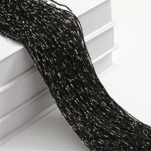 WIDTHSTORE15E9 Fashion Bold Encryption Room Divider Net Window Curtains Tassel Wedding Party Decoration Door Fly Screen Hanging Beaded Curtains Glitter String Curtain Screen Panel