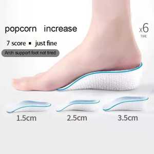 INSOLE PENINGGI BADAN ALAS SEPATU TUMIT BAHAN EMPUK HEEL PADS