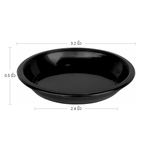 กระถาง กระถางต้นไม้ กระถางพลาสติก เบอร์ 3 นิ้ว สีดำ 100 ใบ ยกมัด