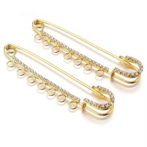 MODERNLUX 2pcs/lot Việc gắn đá pha lê Đế cài áo Có vòng lặp Hợp Ghim cài áo Thời trang Làm đồ trang sức Trâm cài áo trang sức Dành cho phụ nữ.