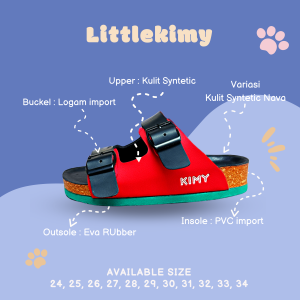 LITTLEKIMY - Sandal Puyuh Anak Laki Laki dan Perempuan Sandal Anak Casual Anti Slip