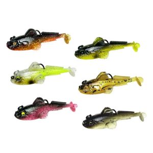 ADAM Vật liệu TPE Mồi mềm Goby 13 gram Thiết kế đuôi chữ T Mồi câu cá ngủ đêm Thực tế Lead được tích hợp sẵn Mồi câu T-Tail Swimbait Dành cho mồi giả Pike Bass Shad Swimbaits