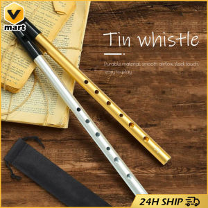 Irish Whistle C D Key 6-hole Key of C 6 Holes Flute Penny Whistle Tin Whistle Wind Musical Instruments for Student Beginners Intermediates Experts