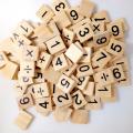 Dolity 100 Pieces Number Tiles Black Letters Blocks For Crafts Kids. 