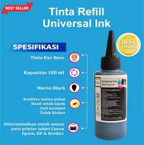 Tinta Refill Isi Ulang 100ml Universal printer Canon HP Epson