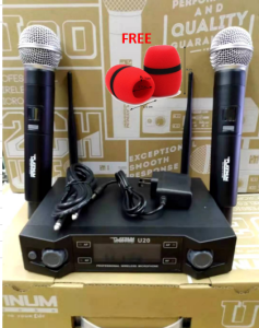 The Platinum U20 PTW 400U Wireless Microphone with Free Mic Foam
