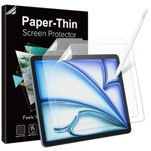 TiMOVO 2 Pack Paper Screen Protector for iPad Air 11 Inch (M3/M2-2025/2024) Matte PET Film Screen Protector for iPad Air 11 (A2902 A2903 A2904) Write and Draw Like on Paper Anti-Scratch