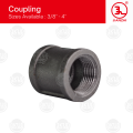 JIANZHI Brand BI/GI Threaded Coupling 1 1/4" Screw Type Black Iron Galvanized Iron Threaded Fittings. 