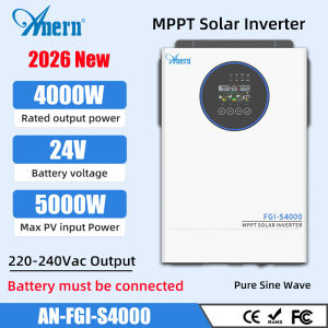 Anern 5KW/6.5KW/12KW MPPT Solar Inverter off grid inverter 24V/48V Hybrid Inverter 500VDC Power Inverter For Home Use